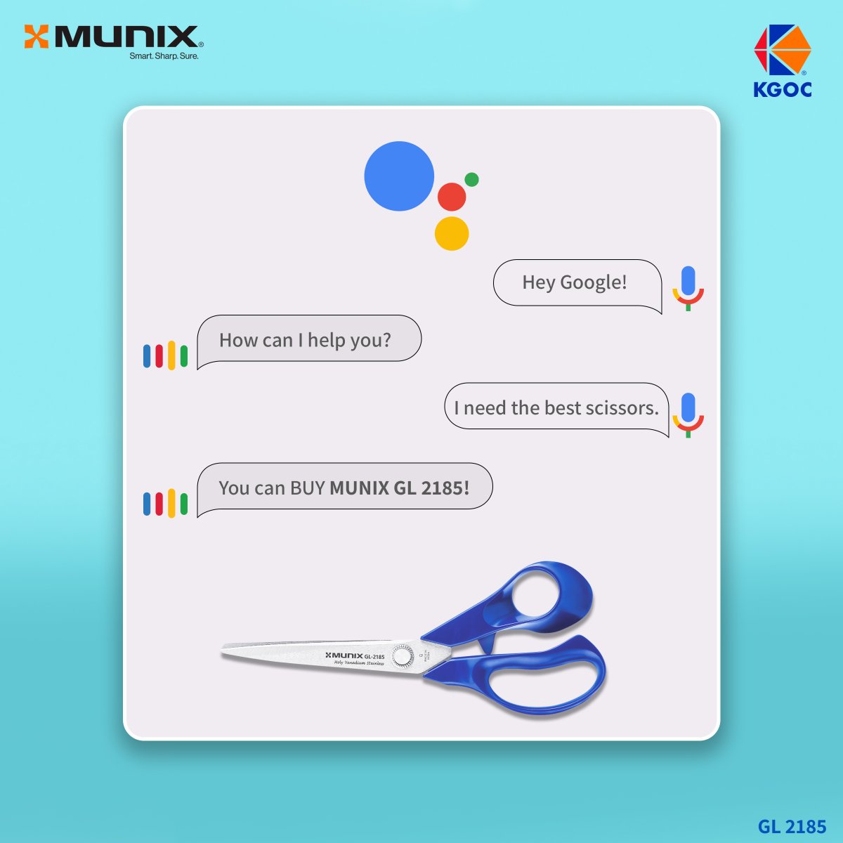Unlock precision and quality with MUNIX GL 2185 scissors! Shop now and elevate your cutting experience! #MUNIX #Scissors #PrecisionCutting #kgoc