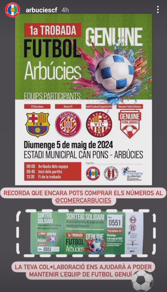 Arbúcies Club Futbol (@ArbuciesCF) on Twitter photo 2024-04-27 08:54:26