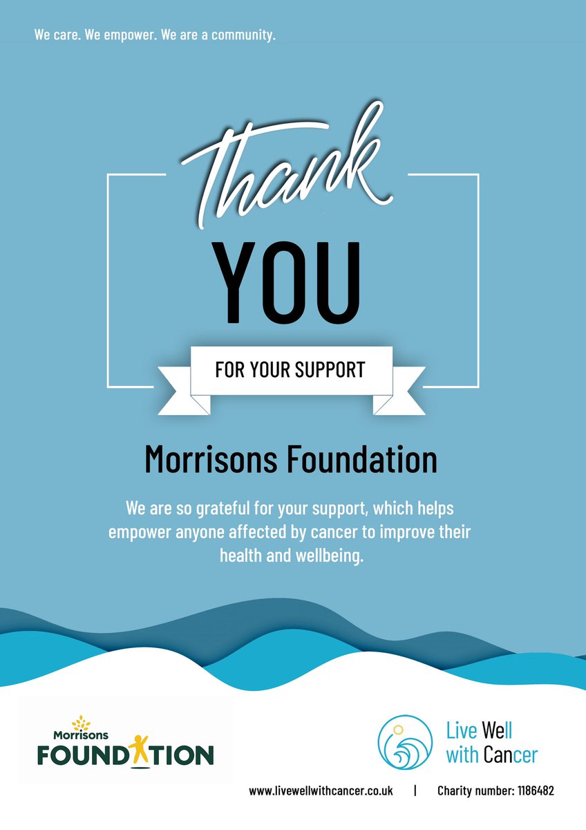 We are delighted to announce that @Morrisons Foundation will be giving us a grant of £9,440 for our Sleep and Wellbeing project. Stay tuned for updates about the project which will be held from our Wellbeing Centre, online, and across the region #sleep #qualityoflife