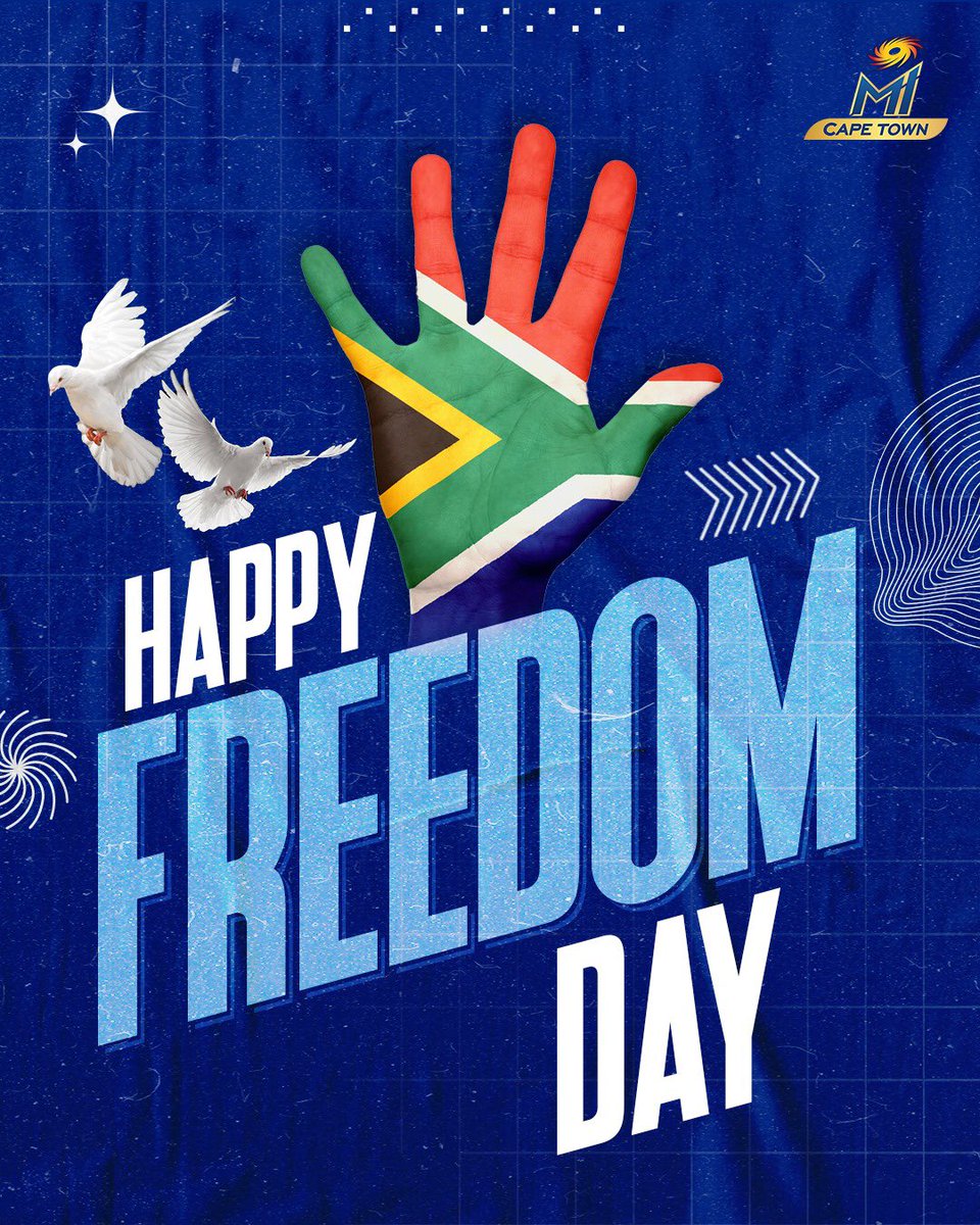 A day to remember and honour the sacrifices that built our free nation. 🇿🇦💙 #FreedomDay #OneFamily #MICapeTown
