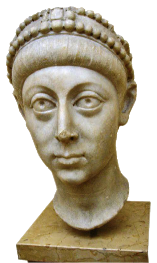 Aelia Eudoxia was married to the Eastern #Roman Emperor, Arcadius, on 27th April AD395 - They were both around 18 years old. They had at least five children together & Eudoxia was able to gain considerable power due to the weakness of her husband. The image is Arcadius.