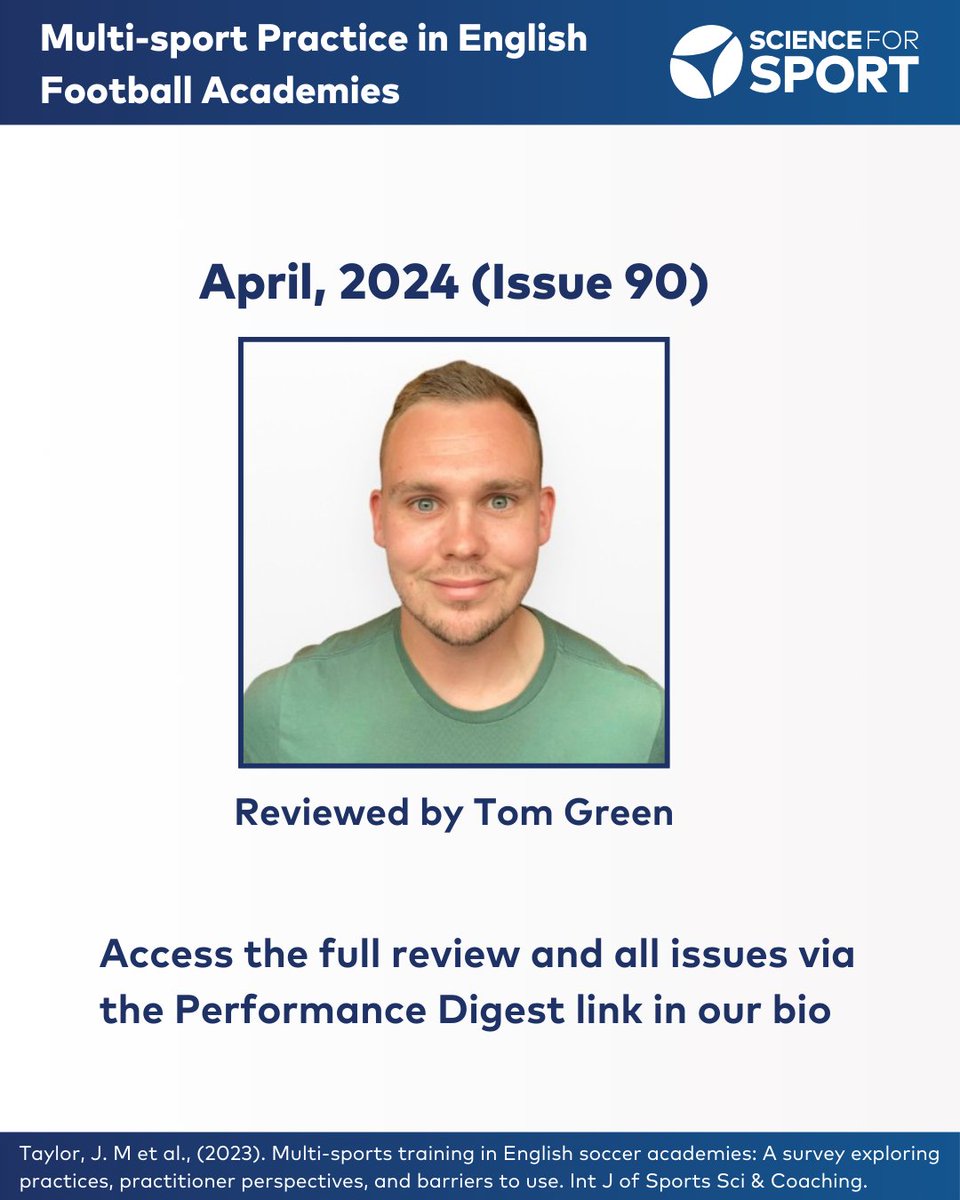 'Practitioners working with youths may want to up-skill in the area of multi-sports.' 'A multi-sport approach is recognised as having a host of physical (e.g. fundamental movement skills) and psychological/social benefits.' bit.ly/3PPWl7N @ThomasGreen_1