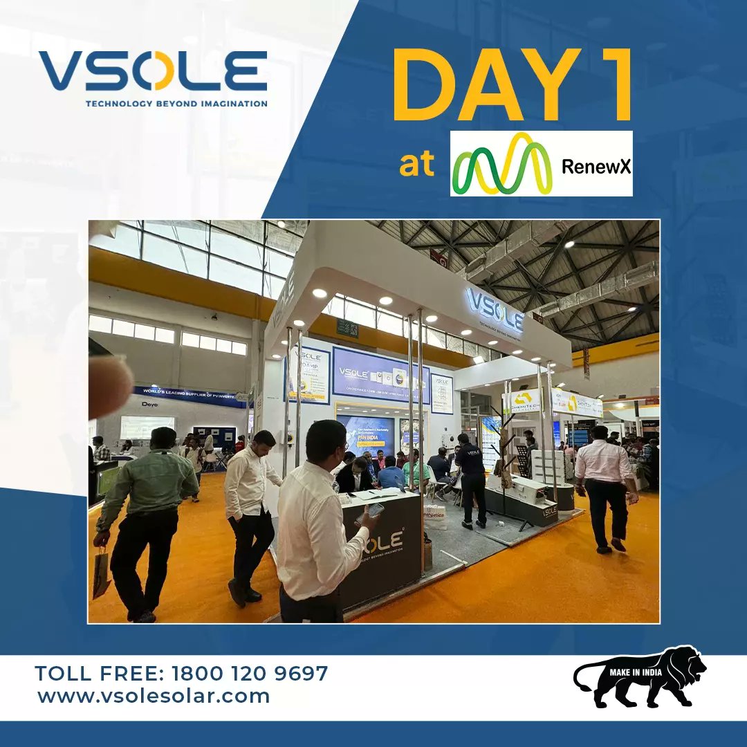 Glimpse of Day 1
at RenewX

Do visit us.

#solarinverter #energyefficient #lowcost #environmentfriendly #sustainable #solarinstallation #solarsolutions #solarrevolution #solarproject #solarpowered #solarenergy #vsolesolar