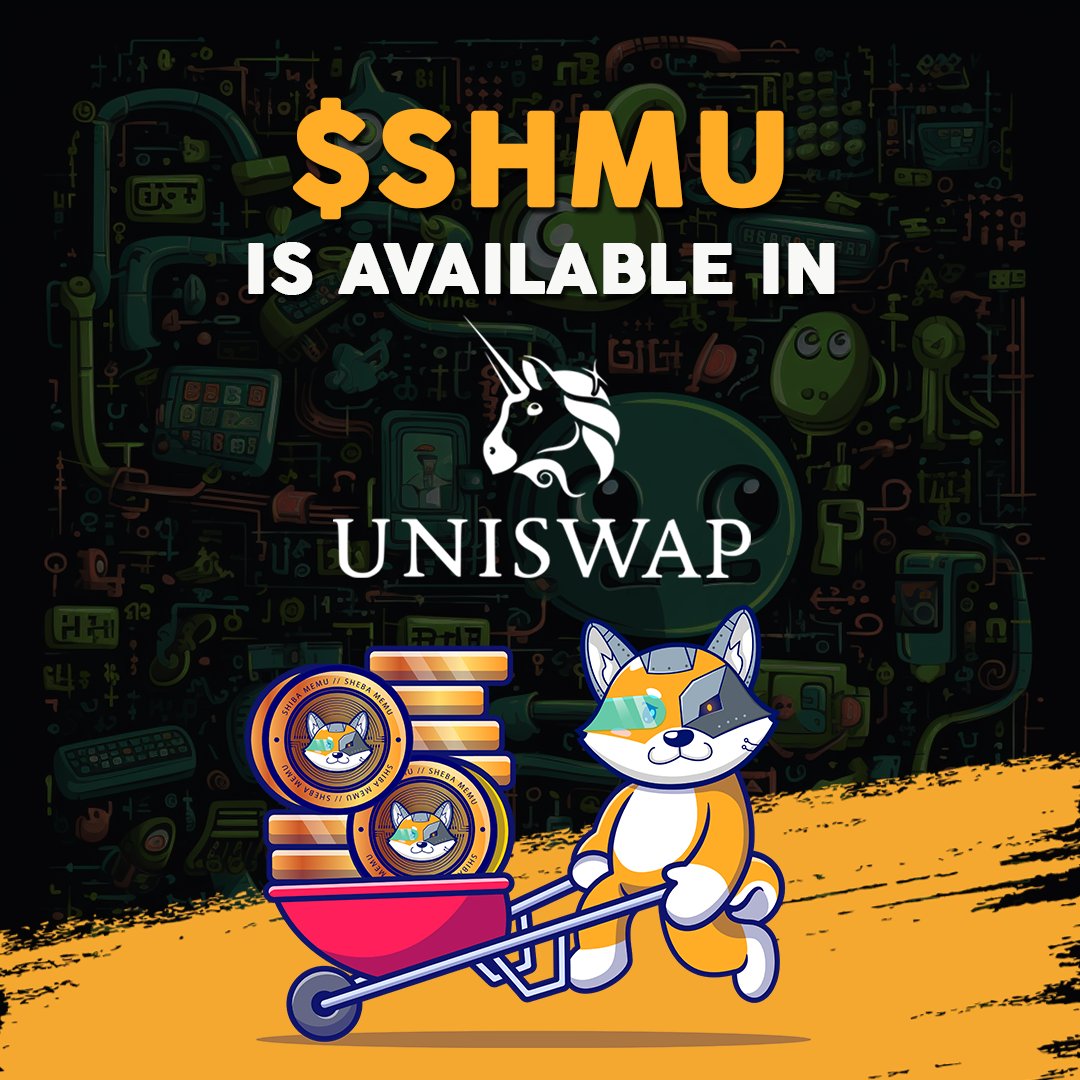 📣 Hey there! $SHMU is chilling on Uniswap! 🐶💧

In case you missed it, your beloved token is ready for some action. Dive back into the Uniswap pool and let's make some waves together! 🌊🔥