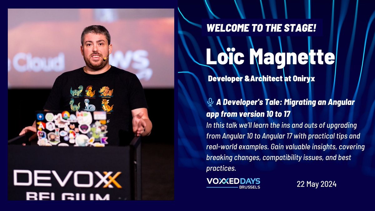 Voxxed Days Brussels (@voxxedbrussels) on Twitter photo Join <a href="/LoMagnette/">Loïc Magnette</a>, seasoned software developer and architect, as he shares insights and practical tips on Java, Angular, and more at #VoxxedDaysBrussels! 🚀 Dive into this session for an insightful look into upgrading to Angular 17.
More info ➡️ brussels.voxxeddays.com/speaker-detail… Join <a href="/LoMagnette/">Loïc Magnette</a>, seasoned software developer and architect, as he shares insights and practical tips on Java, Angular, and more at #VoxxedDaysBrussels! 🚀 Dive into this session for an insightful look into upgrading to Angular 17.
More info ➡️ brussels.voxxeddays.com/speaker-detail…