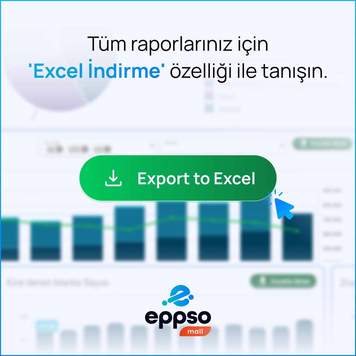 “📊 EPPSO SaaS Platformu Alışveriş Merkezi Yönetimi Raporlama Modülümüz daha da kullanıcı dostu oldu! 

Tüm raporlarınız için 'Excel İndirme' özelliği ile tanışın, çünkü bazen teknolojinin bile herkesi mutlu etmek için 'old school' konuşması gerekir! 😉

#CREtech #Proptech