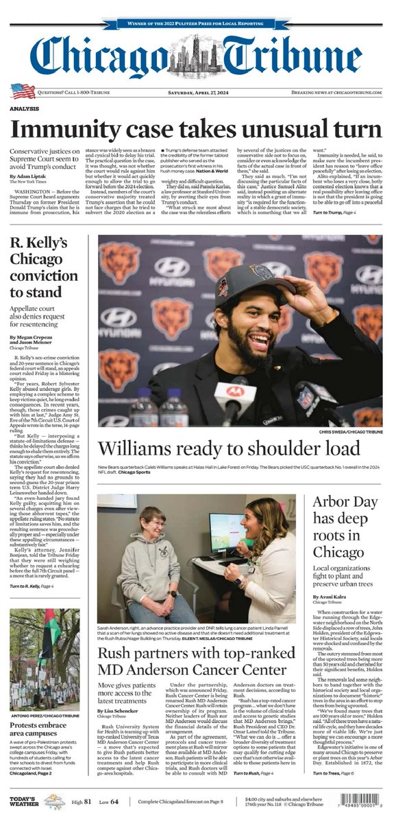 🇺🇸 IR. Kelly's Chicago Conviction To Stand ▫Appellate court also denies request for resentencing ▫@crepeau @jmetr22b #frontpagestoday #USA @chicagotribune 🇺🇸