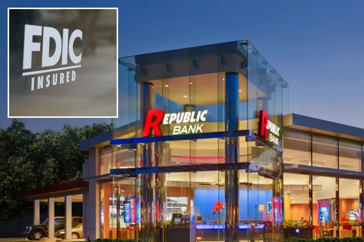 'Breaking News: #RepublicFirstBank has been seized and closed by regulators. Remember, your funds are still secure under #FDIC. Stay tuned for further updates on this developing situation. #BankingNews #FinancialRegulation'