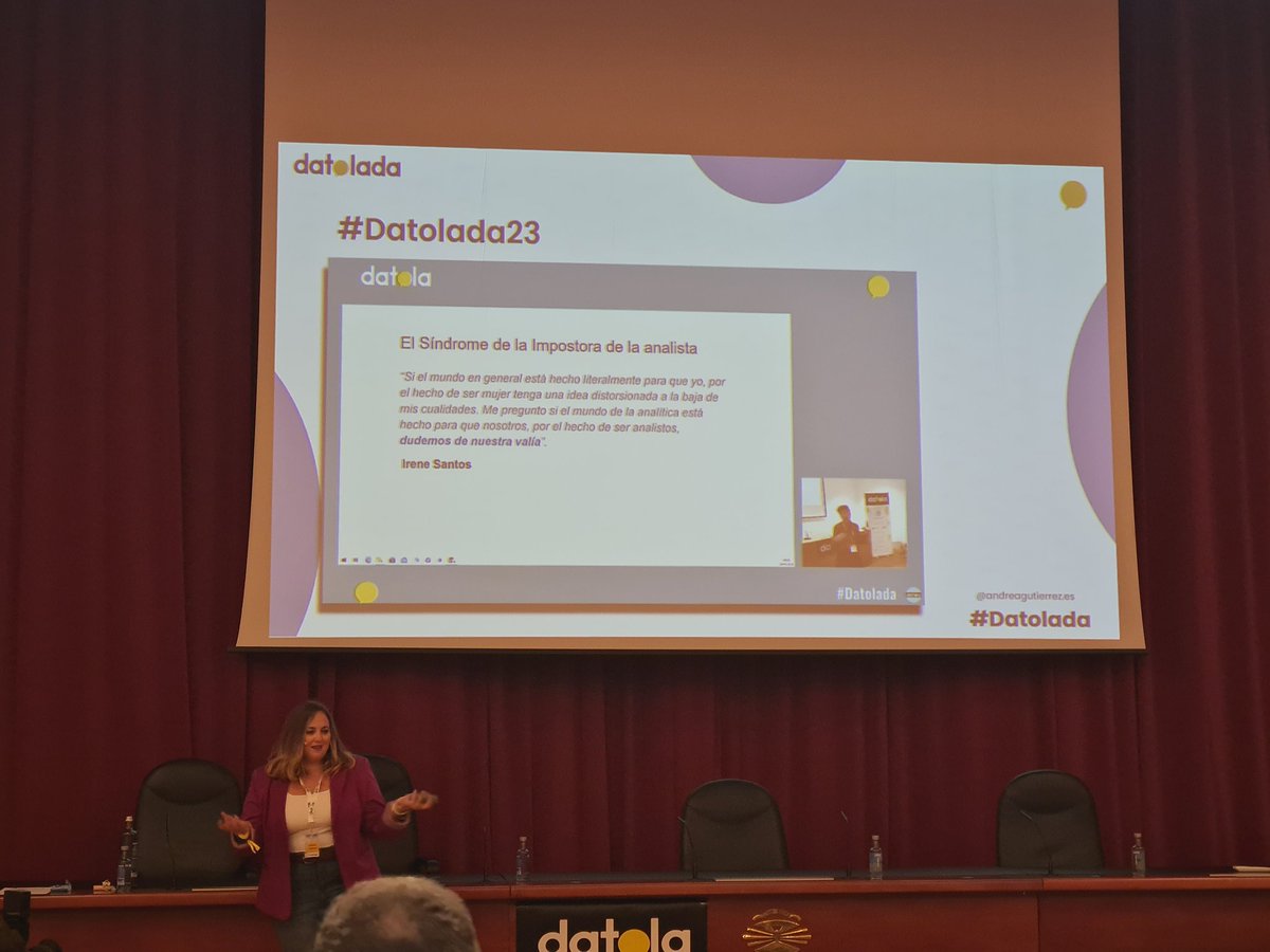 Un año más tarde aún se sigue hablando de la gran charla del año pasado de <a href="/irene_analista/">Irene Santos</a> #Datolada