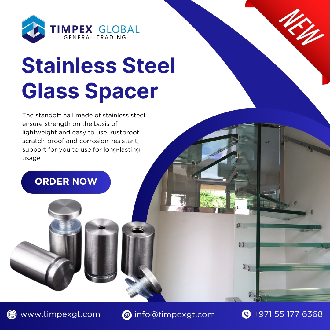 Stainless Steel Glass Spacer
The standoff nail made of stainless steel, ensure strength on the basis of lightweight and easy to use, rustproof.
More info:
Tel: +971 55 177 6368
#timpeX #glassspacer #stainlesssteel #hardwareshop #hardwarestore #hardwaretools #AbuDhabi #mussaffah