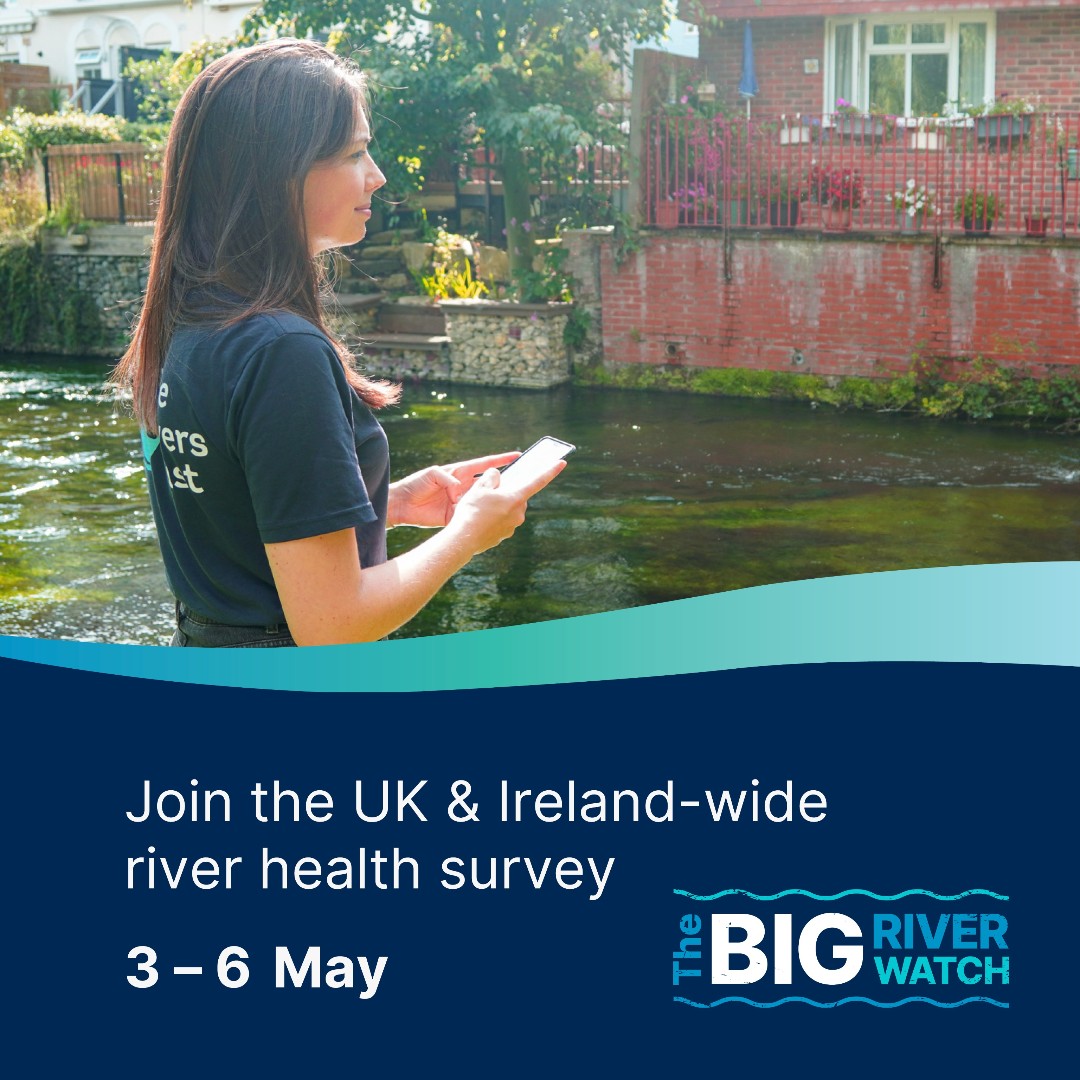 📢 River lovers - your river needs YOU next weekend, May 3-6! 👨‍👩‍👦‍👦 ⏰ There's just one week to go before #TheBigRiverWatch returns! Help us compile vital data about the state of our rivers 🦆Is wildlife thriving? 💩 Are there signs of pollution? ow.ly/gV7v50RnQg3