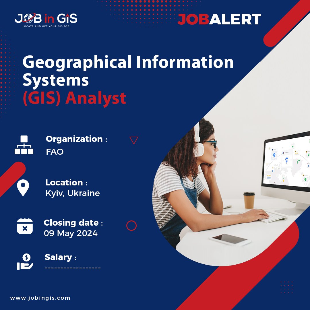 #jobingis : UNDP is hiring a Geographical Information Systems (GIS) Analyst
📍 : #Kyiv #Ukraine 

Apply here 👉 : jobingis.com/jobs/geographi…

#Jobs #mapping #GIS #geospatial #remotesensing #gisjobs #Geography #cartography #remotejob