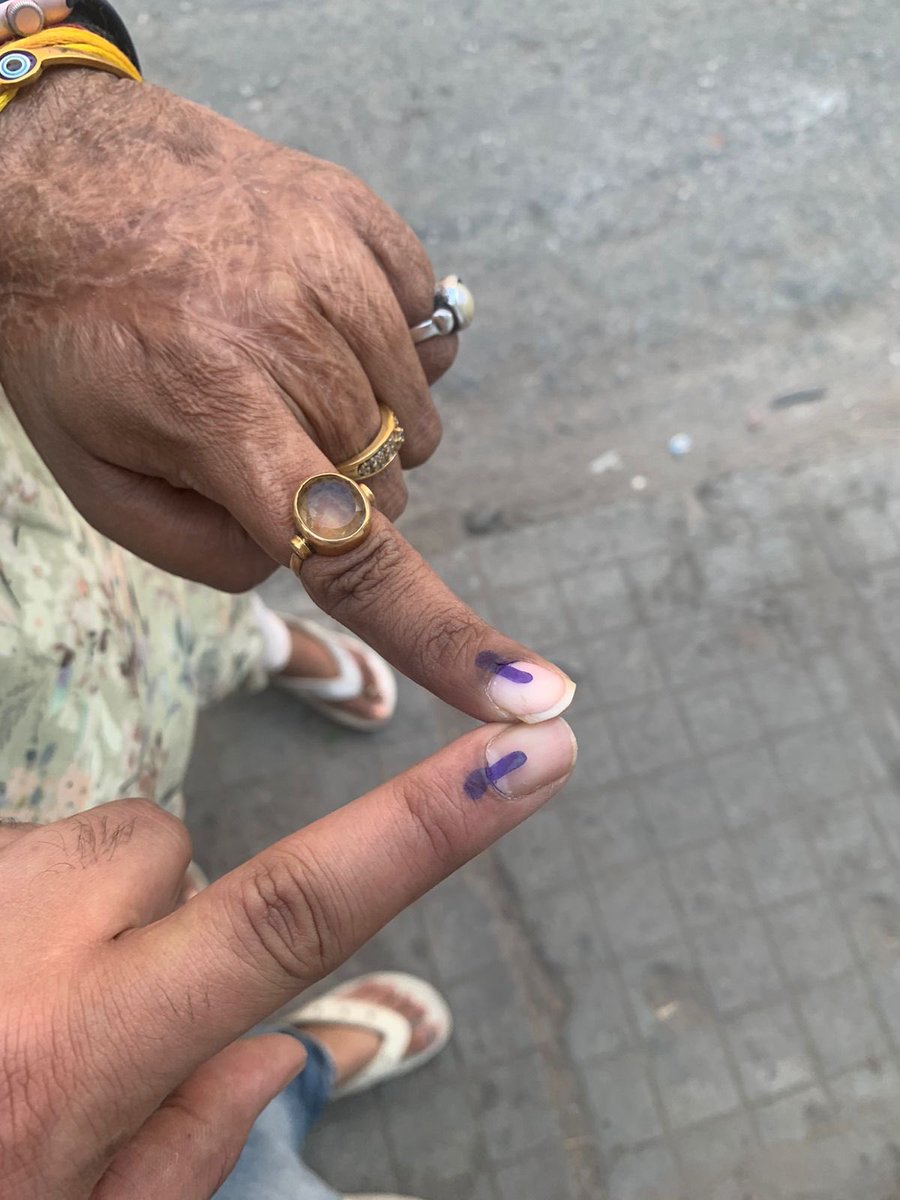 Done our part #Elections2024 #elections #voteIndia