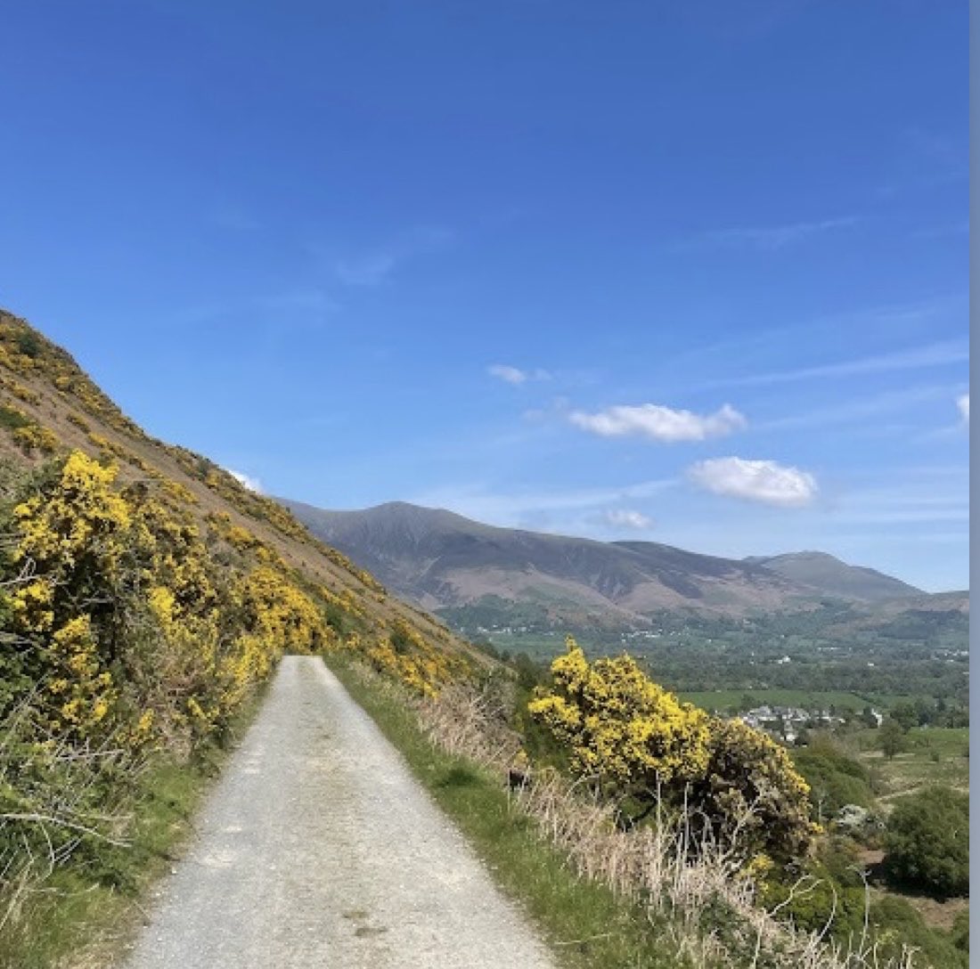 Lovely morning walk up the Old Mine Road #braithwaite #keswick #cumbria #lakes #lakedistrict #ramblers #c2C #lakedistrictbreaks