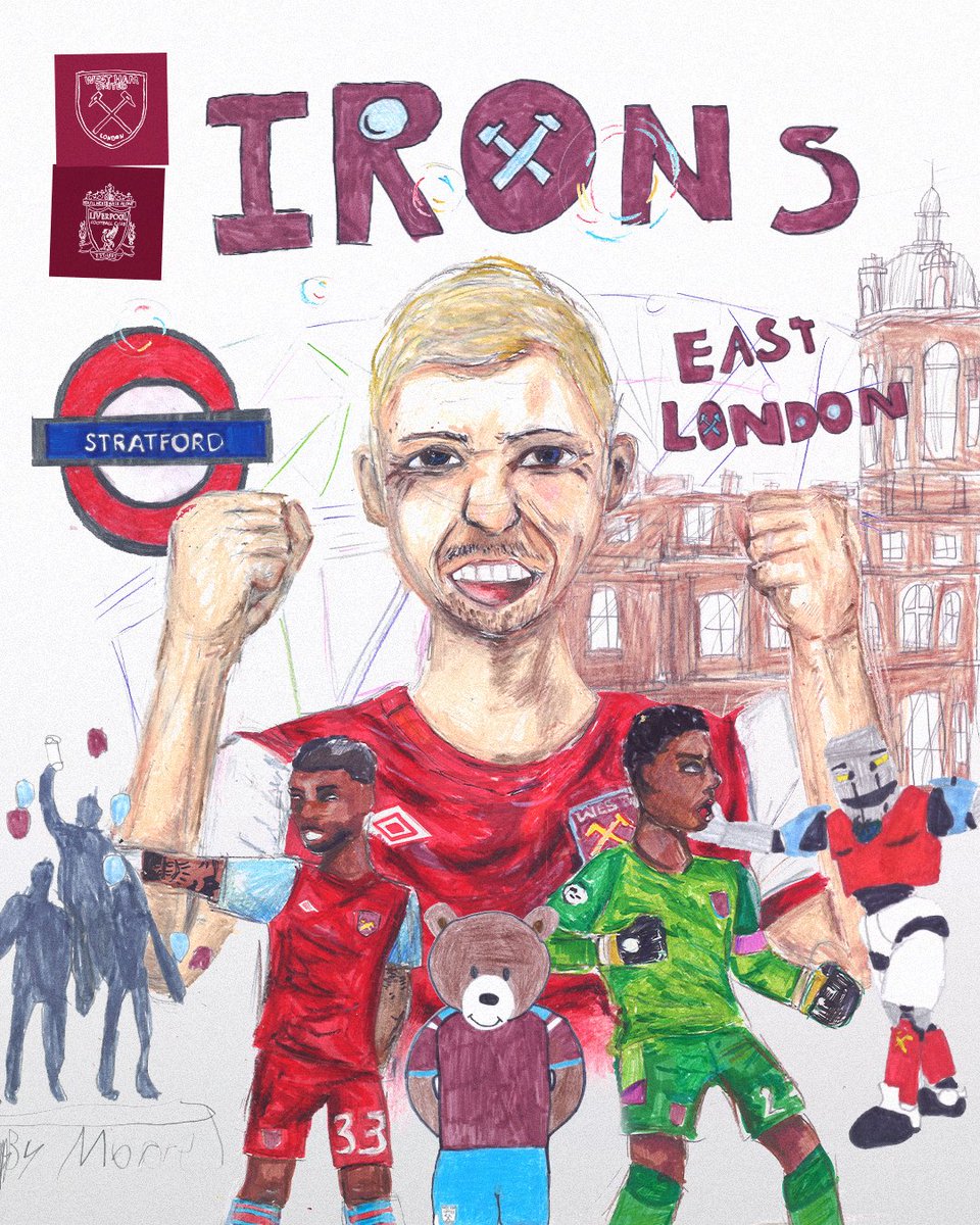 Our Year 7s at @HathawayAcademy tried their hand at collectively creating their very own matchday graphic for our awareness fixture against Liverpool 🎨⚒️