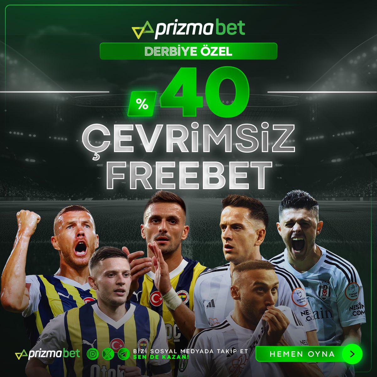 ⭐️50₺ ve üzeri Her yatırımınıza %40 Freebet veriyoruz! 💯En hızlı ve En güvenli Promosyonları Kaçırma! 💵Hemen yatırımını yap, fırsatı yakala! 👇 prizmabet527.com