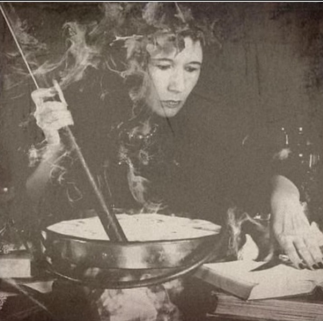 WHAT A WIZARD IDEA- A rare photo of Mrs Ray Bone in 1932 slaving over a cauldron of steaming brimstone as part of her apprenticeship on her way to becoming,as she eventually would, Cumbria's greatest ever witch and sorceress supreme