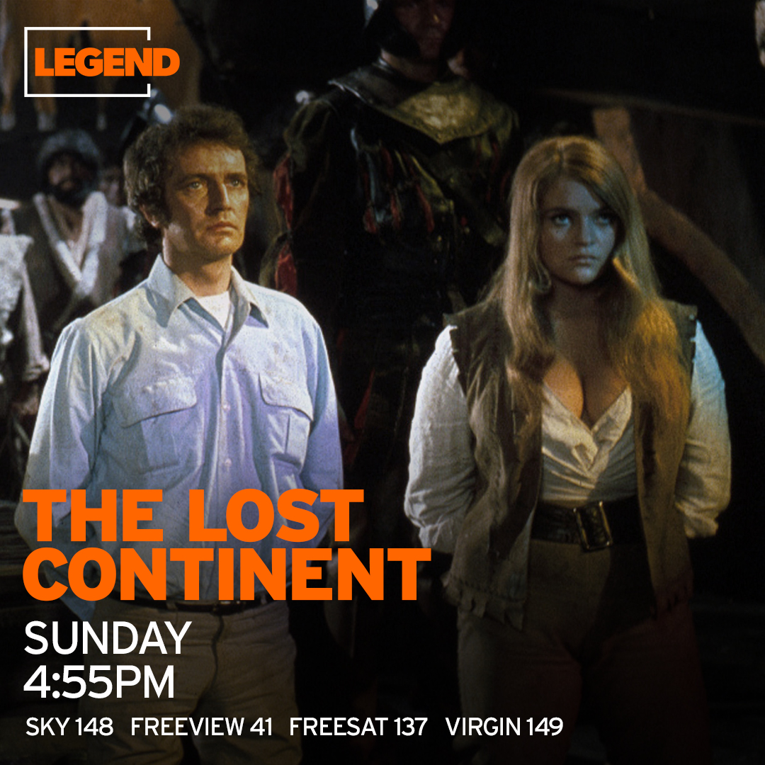 Experience a living hell that time forgot at 4:55pm as we take you to @hammerfilms' strange land known as The Lost Continent.
@FreeviewTV 41, @freesat_tv 137, @skytv 148, @virginmedia 149.