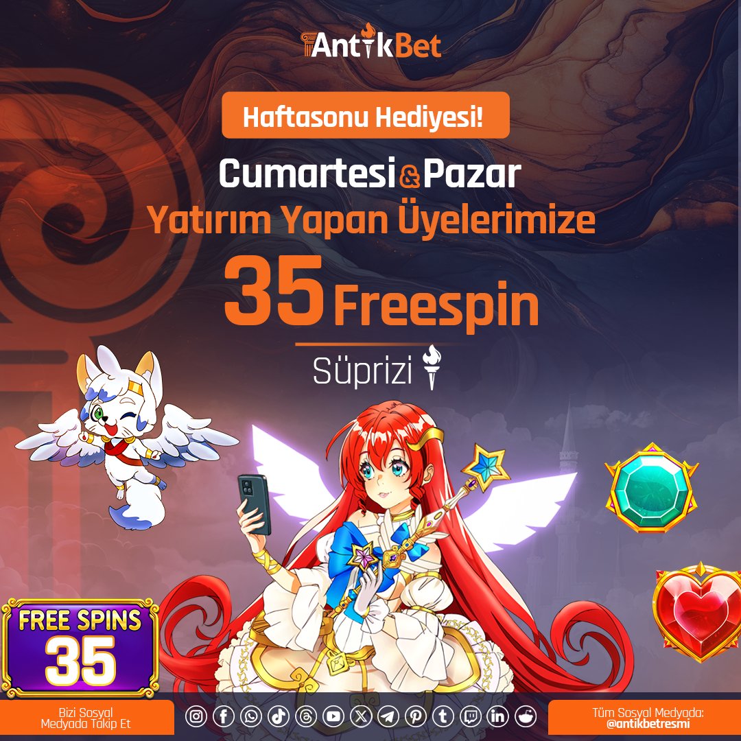 🎰 #Antikbet'te Yatırım Yapan Tüm Üyelerimize 3️⃣ TL değerinde Çevrimsiz 3️⃣5️⃣ Freespin Hediye❗️

💰Minumum 2️⃣5️⃣0️⃣ TL yatırım yapan herkese Çevrimsiz 3️⃣5️⃣ Freespin Hediye❗️

🚀#Bonus AL: antikbetortaklik.com/r/Antikbet

#slot #freespin #freebet #bahis #bet #casino #denemebonusuverensiteler