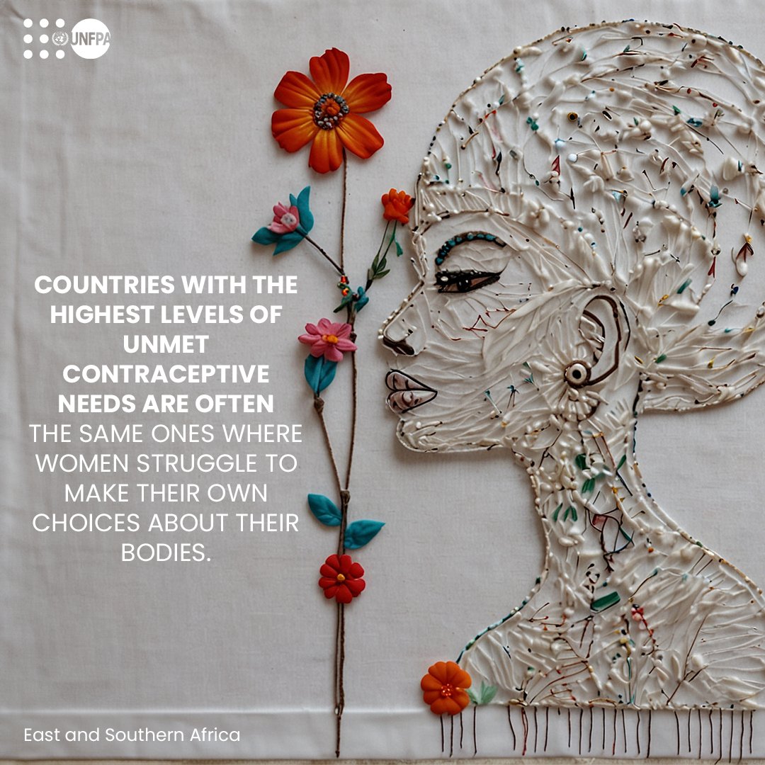 We need to invest in reproductive health services, including contraception, in Sub-Saharan Africa and southern Asia so women can take control of their lives and futures. Follow the #ThreadsOfHope unfpa.org/swp2024