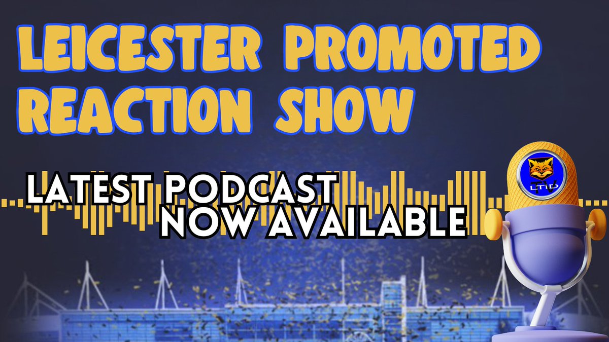 LATEST PODCAST NOW AVAILABLE 
With Leeds losing to QPR tonight Leicester City are guaranteed a top two berth and promotion to The Premier League
shows.acast.com/leicester-till… via @acast 
#LCFC #championship #Leicester #Leicestercity #leicestercityfc #efl #leicestercitylive…