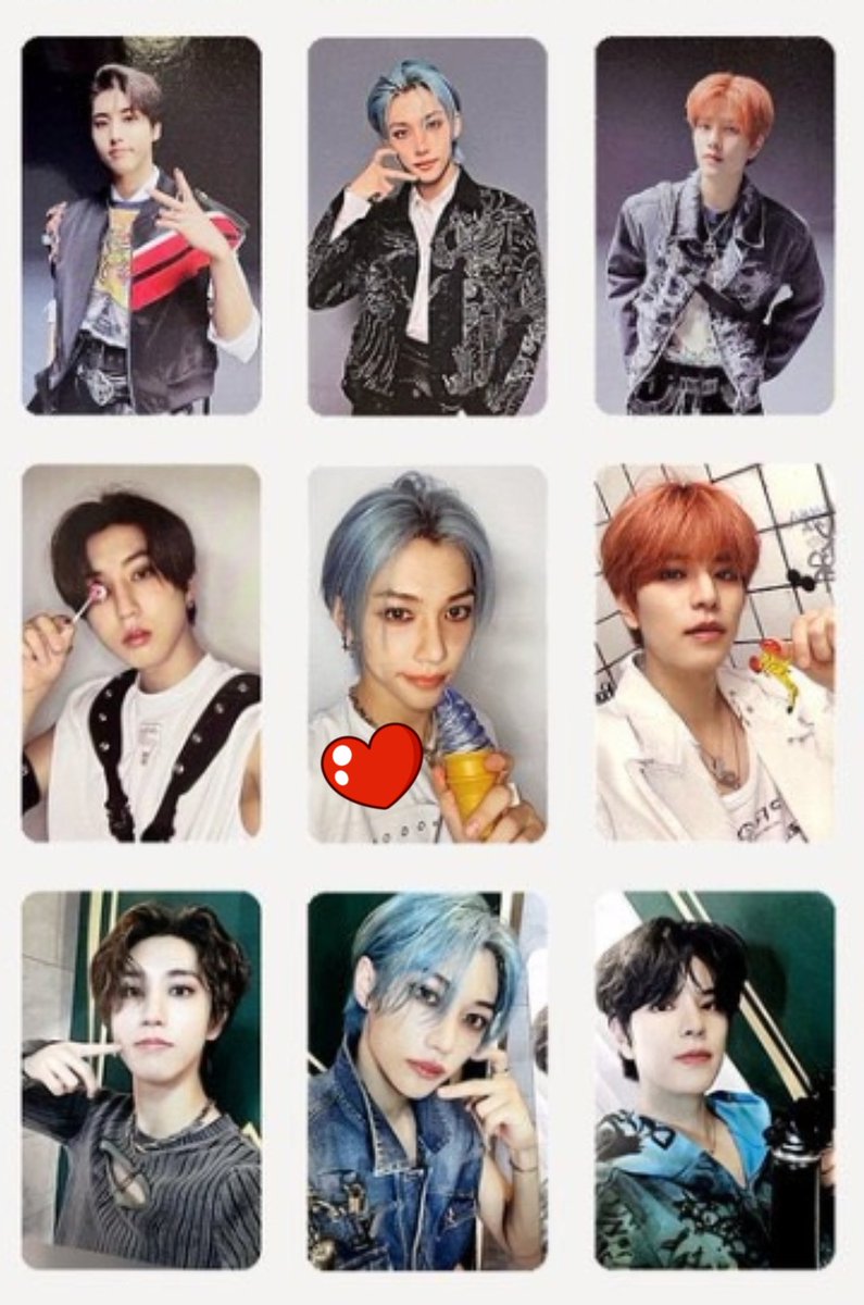 Leeco9833's tweet photo. スキズ stray kids トレカ交換

【譲】画像1
　　　(リノorフィリックスor
　　　チャンビン)

【求】フィリックス
   　　 (画像2 ♥マーク)

📮郵送交換希望
ご縁がありましたらよろしくお願いします🍀 https://t.co/OXjhWkaQLs
