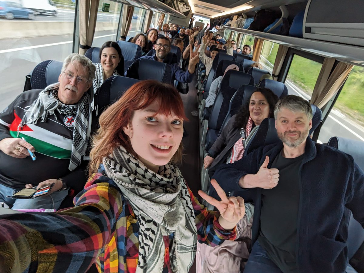 Getting down the motorway to shut down London again! We will not stop until Palestine is free ✊🏾🇵🇸 @STWuk @PSCupdates @CNDuk @MABOnline1 @PalForumUk @FriendsofAlAqsa