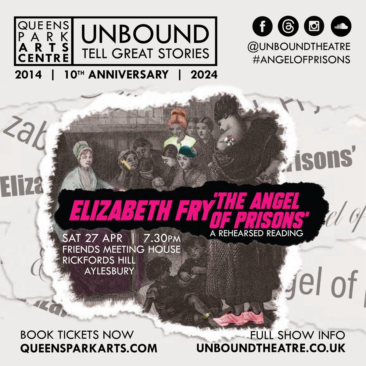 Final prep underway for tonight's rehearsed reading of 'Elizabeth Fry - The Angel of Prisons' by James Kenworth at the Friends Meeting House - and tickets are sold out!

#TellGreatStories