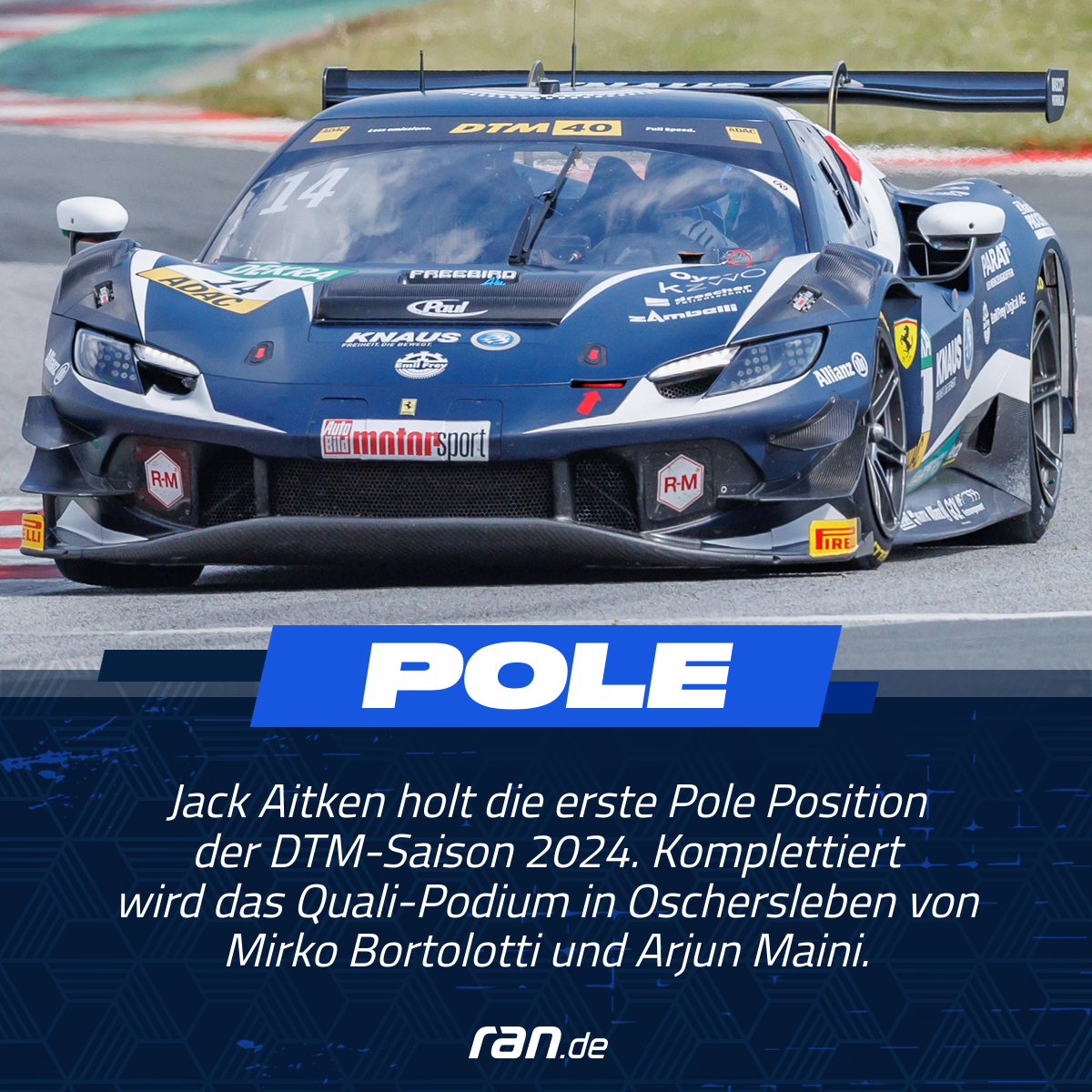 Das Rennen um 12:55 Uhr live auf @ProSieben, @JoynDeutschland und im Stream! #DTM #ranDTM