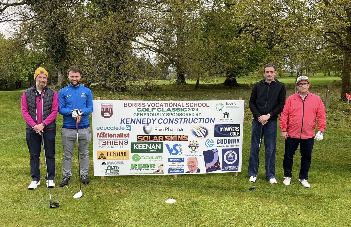 leenbre's tweet photo. As our next team head out we wish them well … @borrisvocschool Borris Vocational Golf Classic #community https://t.co/o197AvdHj6