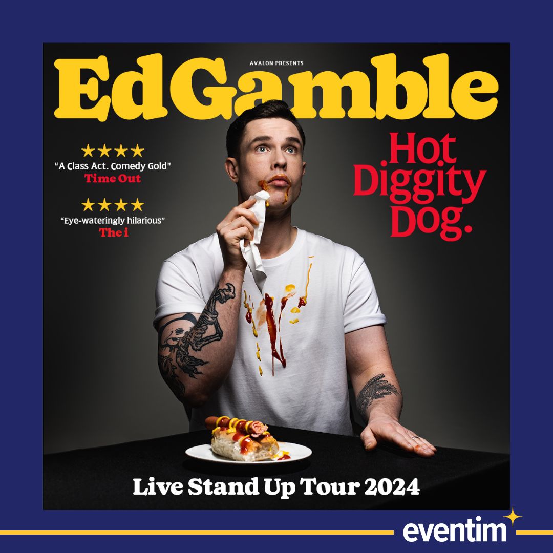 🌭 Due to HUGE demand, comedian @EdGambleComedy extends his Hot Diggity Dog UK tour - adding 32 new dates! The tour will continue into November, giving fans more opportunities to catch the self-deprecating, brutally honest comedian in action. Book now! 🎟️ bit.ly/3YbiGzm