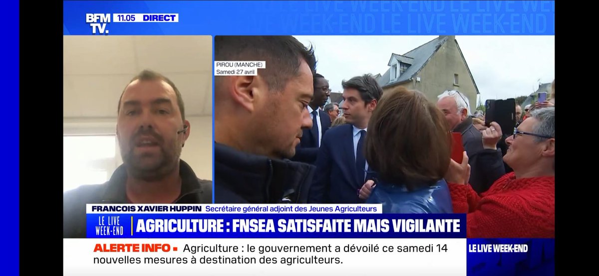 🚨📺👇
"C'est maintenant aux députés de se saisir des sujets que nous avons portés, ils ont revendiqué un soutien à notre cause agricole durant nos mobilisations, il faudra désormais qu'ils le prouvent dans l'hémicycle"
@FrançoisXavierHupin ce matin sur <a href="/BFMTV/">BFMTV</a>

#PLOAA #EGAlim