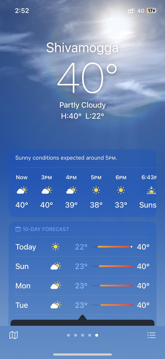 I was hoping Shimoga would offer some relief from Bengaluru's intense heat, but it's reached over 40 degrees there too. Curious to see what the temperature is like back home in Kalagaru, near Jog Falls. #Summer #Heatwave #WesternGhats #ClimateChange