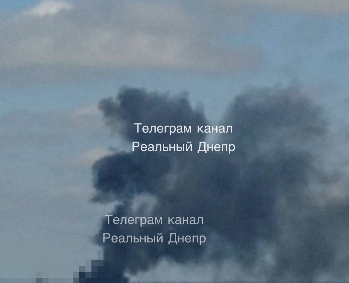 Via Real Dnipro Saturday 12:25 🔴Армія рф вдарила по інфраструктурному об'єкту у Дніпровському районі – ОВА. Там сталася пожежа. Ситуація з Дніпропетровщини 👉🏾 ТУТ ㅤ