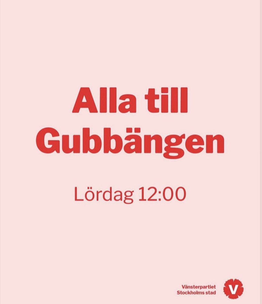 Idag står vi upp mot våld och högerextremism. Välkommen till Gubbängen.