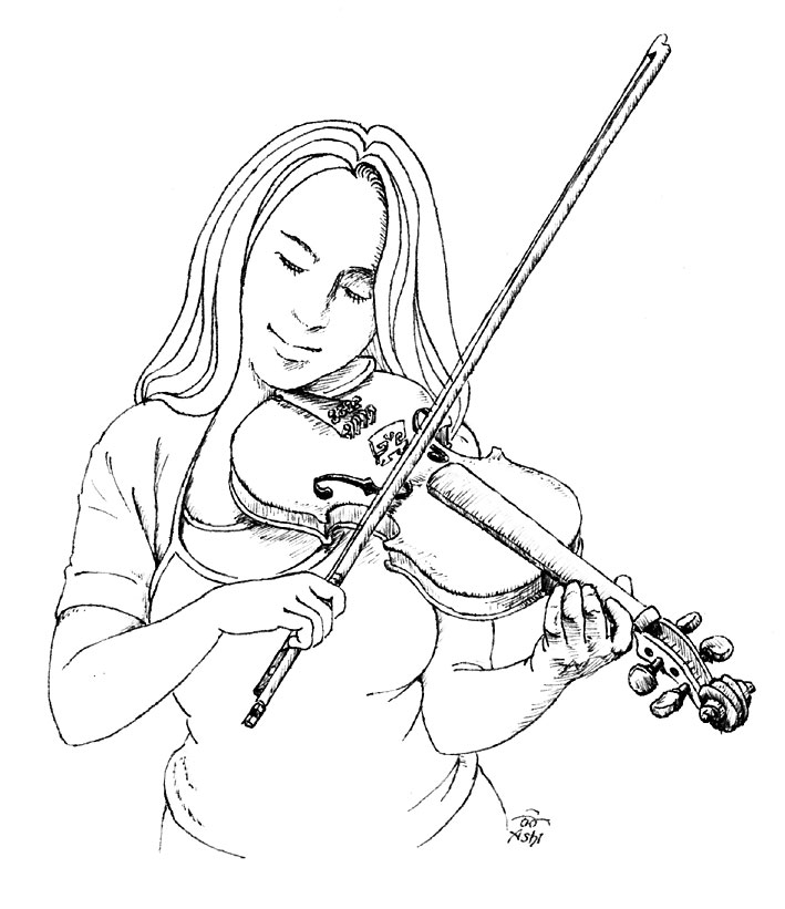 fiddle girl #2 （再掲）
#このタグを見た人は黙って楽器を持ったキャラを貼れ