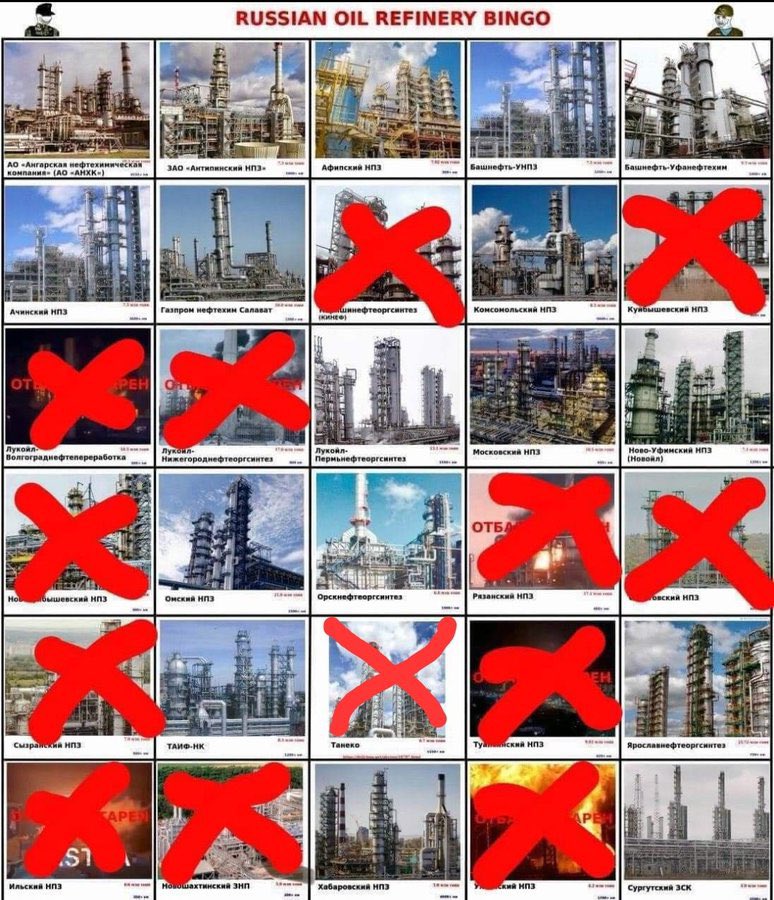 My favorite bingo at the moment. #Ukraine #EndRussianOil