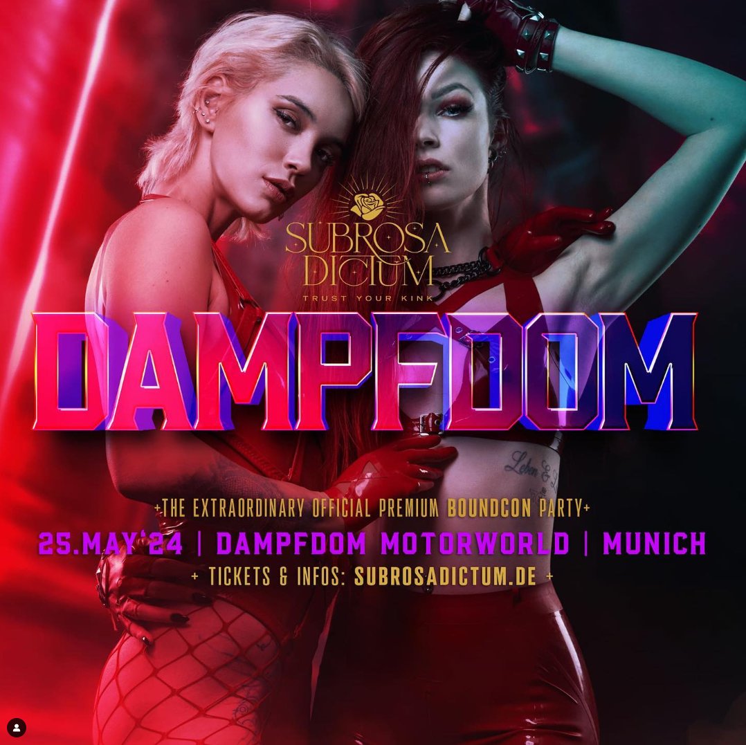 Only four weeks left to our Dampfdom Party. Did you pick your outfit yet?
See you there!
Tickets:
partyticket.de/SRD/KH24/

RSVP: 
fetlife.com/events/1448893

joyclub.de/event/1511855.…