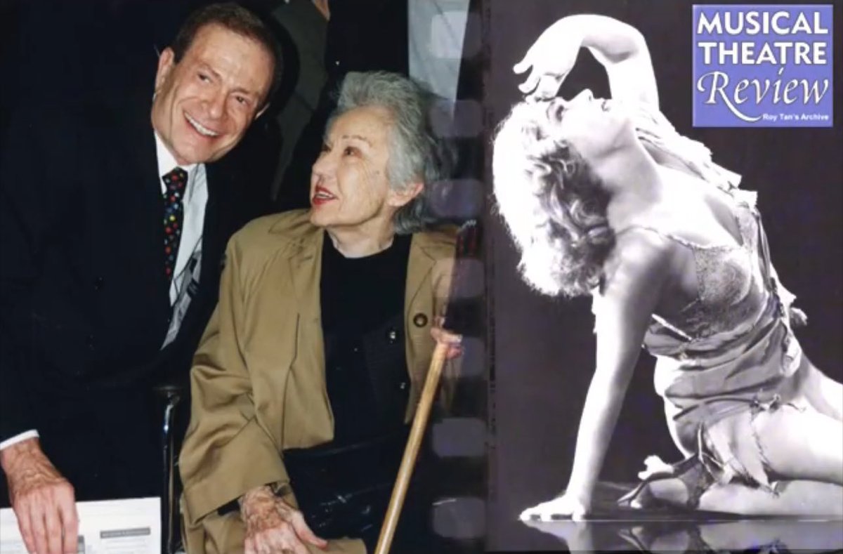 .@MusicalTheatreR #JerryHerman revue #TheBestOfTimes which played at London’s Vaudeville Theatre in 1998 (#RoyTan was the #Westend official photographer for this hit show) Here’s Jerry & his special guest, the legendary #Hollywood movie star #FayWray ( 1933 King Kong ) ! #Legends