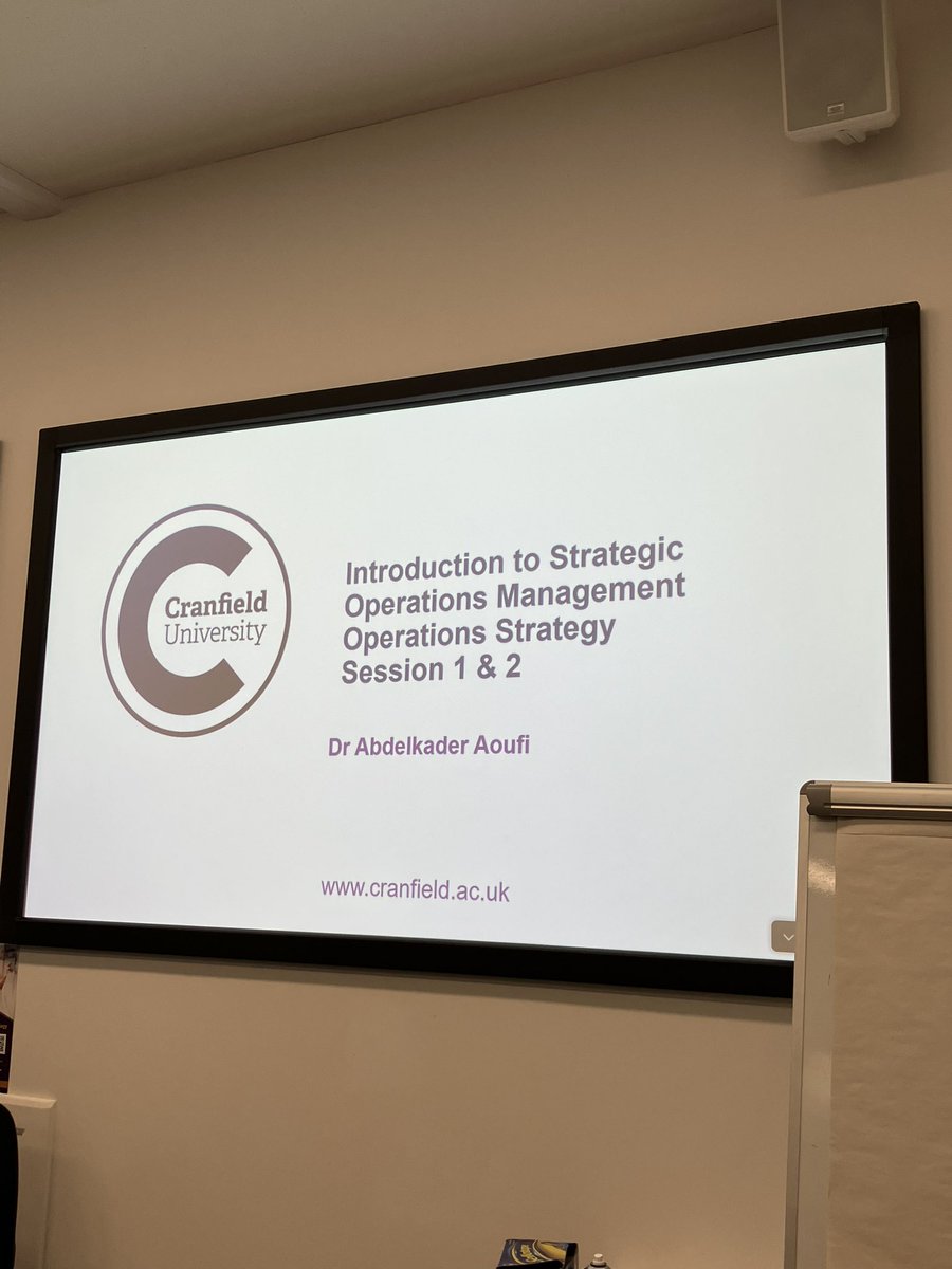 Day 3 (Saturday!) of @CranfieldUni @cranfieldmngmt Executive MBA looking at operations management & strategy - lots of reflections for Trusts & making sure all of our operations areas, including education, collaborate effectively #backtouni