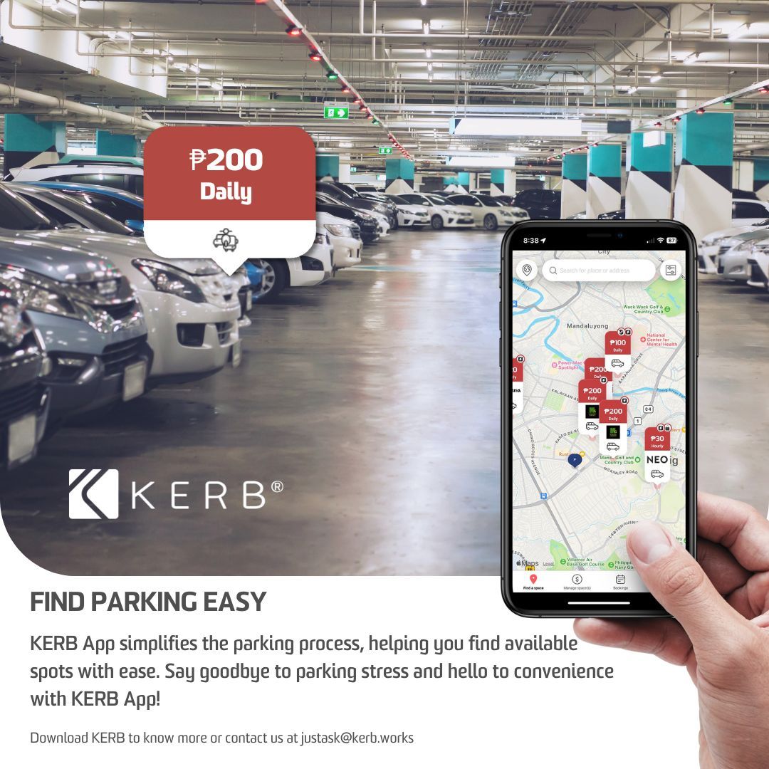 KERB transforms the daunting task of finding parking into a seamless experience, guiding you effortlessly to available spots.

Download KERB or contact us at justask@kerb.works to know more!

#CarPark #SmartParking #ParkingApp #KERB