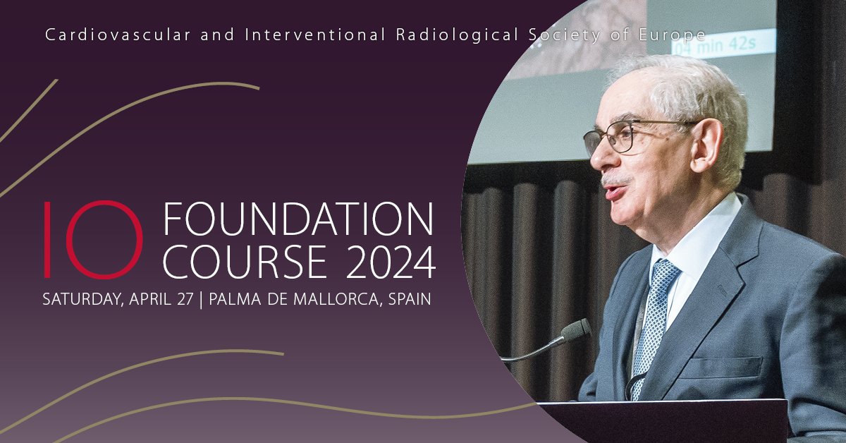 Already in Palma for #ECIO2024?
The IO Foundation Course is starting at 12:00 today, Saturday, April 27 in Auditorium 3! t.ly/K0R0C

#interventionaloncology #IRad