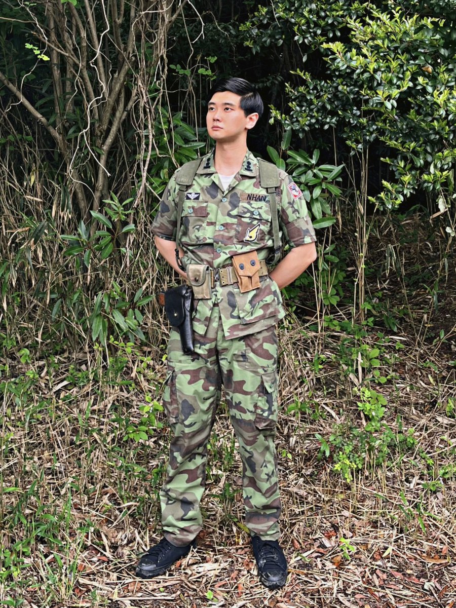 あきサバ10、ベトナム共和国=南ベトナム空挺将校(中佐)の軍装で参加いたしました。 末期タイプのパステルリーフ(4ポケ)は良いぞ... 久々のサバゲーむっちゃ楽しかったわ。 #あきサバ #あきサバ10