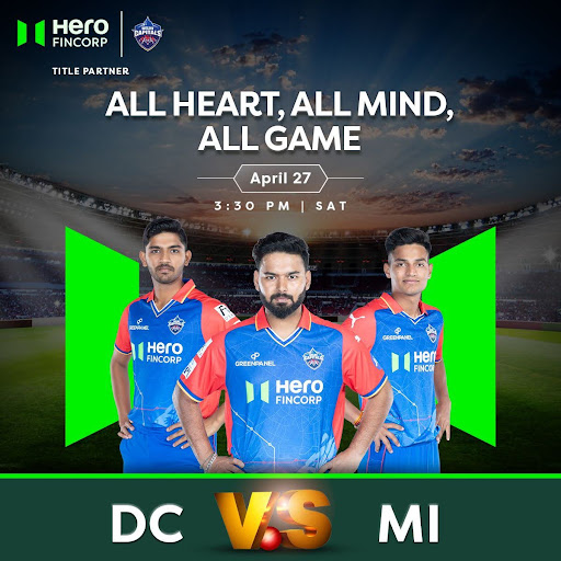 What’s gonna be hotter than today’s weather. 🥵 Today’s match! It’s Delhi Capitals Vs Mumbai Indians. 😃 #HeroFinCorp #TATAIPL2024 #DCvMI #CricketLovers #Cheerup #IPLFever