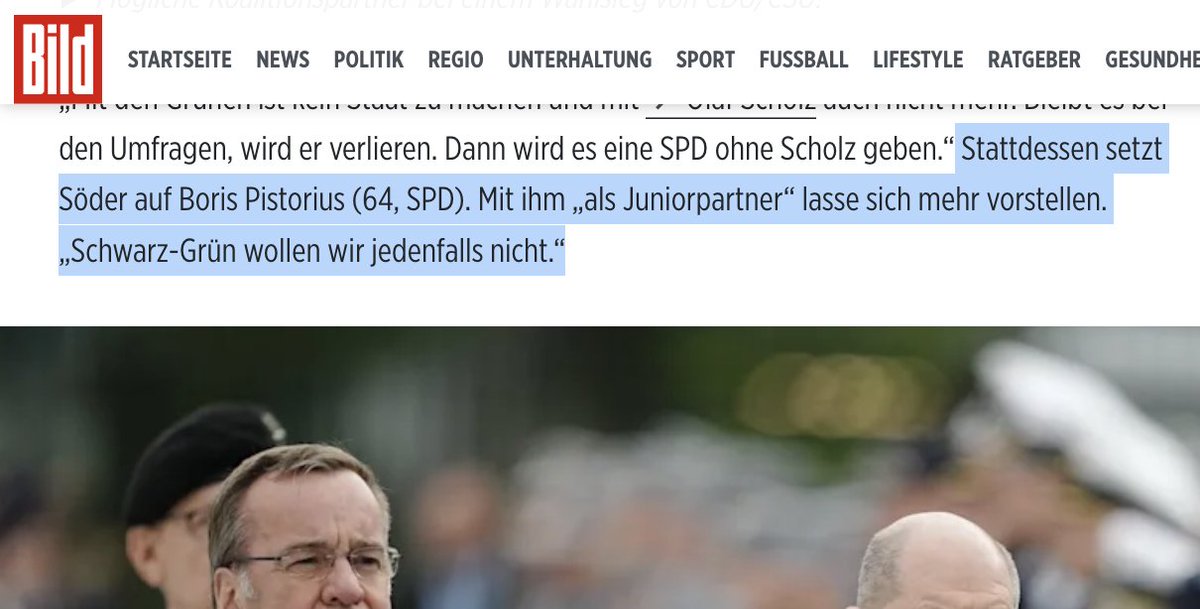 docbrandenburg's tweet image. Natürlich trommelt auch #Södolf für einen Kriegskanzler #Pistorius.