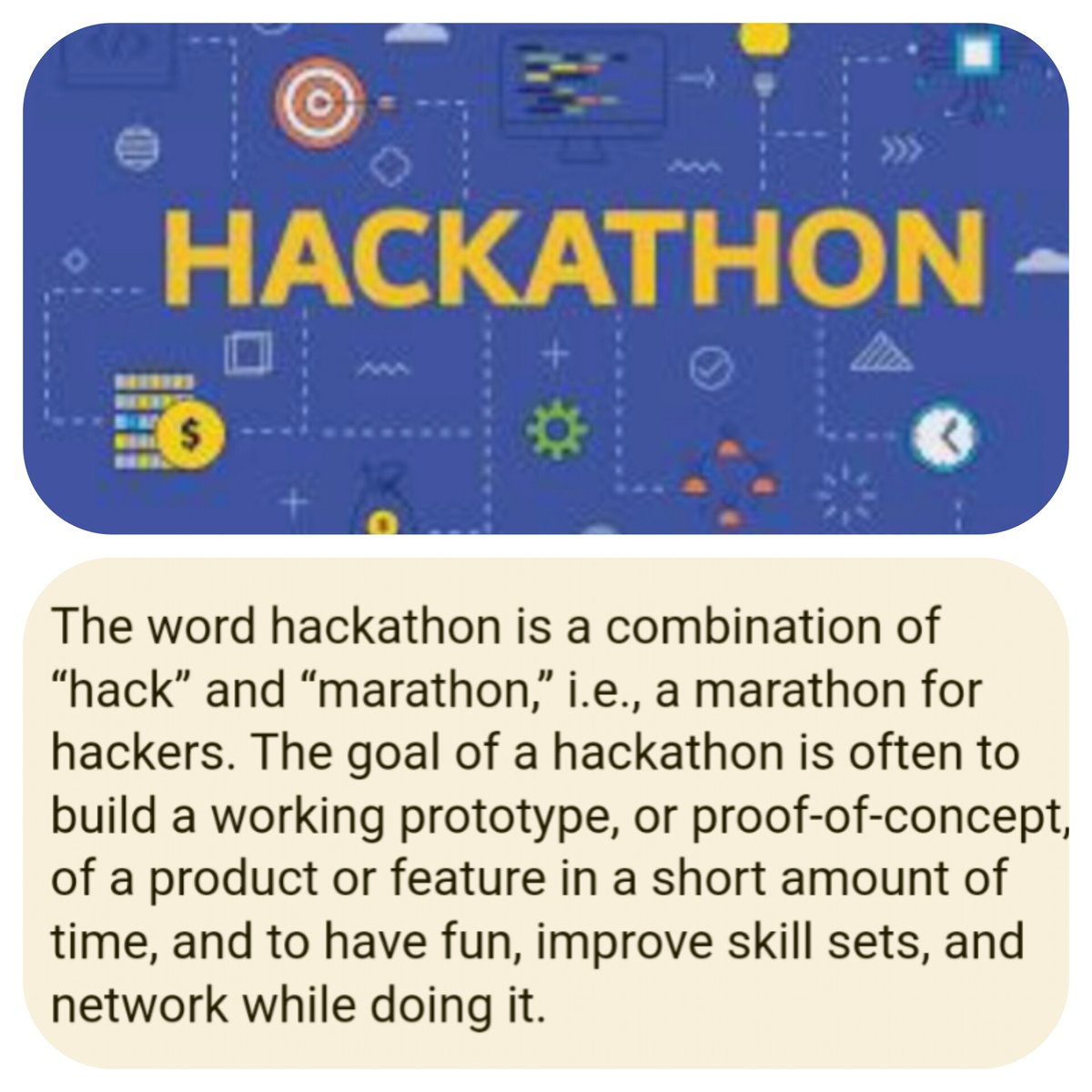 #معلومة
ماهو الهاكثون #Hackathon؟

الهاكثون يتكون من دمج كلمتين: Hack (بمعنى الاستكشاف)، وMarathon (بمعنى سباق).

وبدات مسابقات الهاكثونات (للهاكرز الاخلاقيين) لاكتشاف مدى ضعف او قوة الانظمة الالكترونية للشركات والجهات الاخرى.

وأحداث الهاكاثون تعرف عالمياً بانها تنظيم مسابقات…