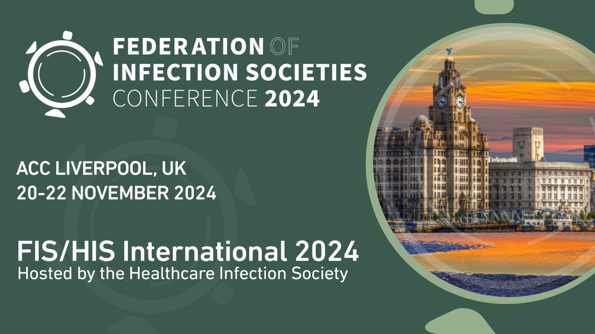 Register for FIS HIS International 2024📢 As hosting society @HIS_Infection is looking forward to welcoming you for 3 days at the ACC in Liverpool from 20-22 November. Register now 👉buff.ly/3vbudom @HISConf @biainfection #IPC #HISevents #InfectionPrevention #FISHIS24