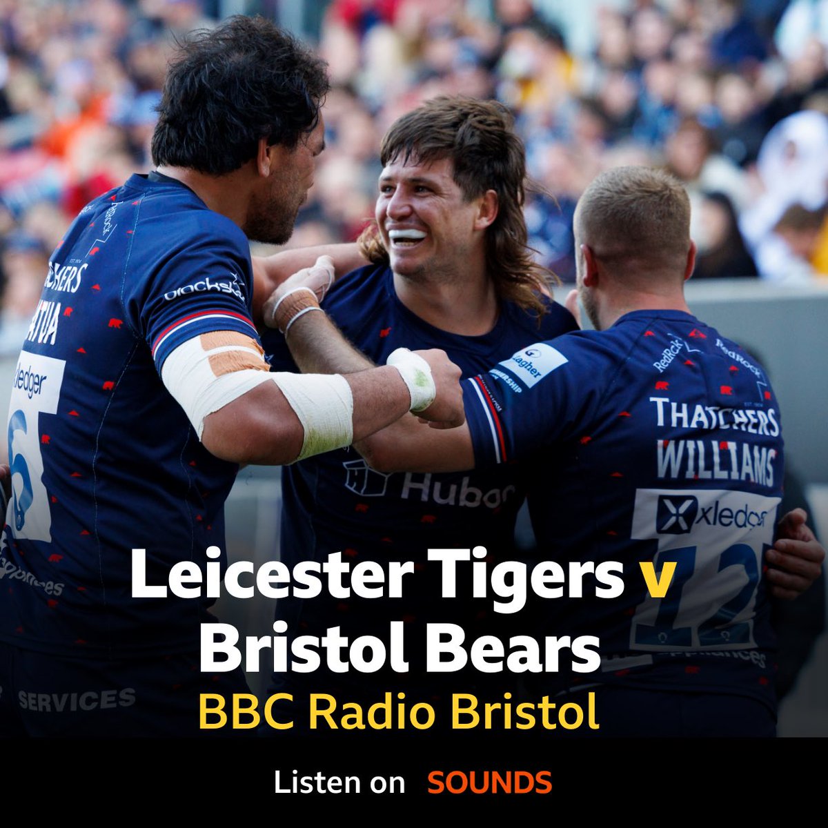 🏉 Leicester Tigers 🆚 Bristol Bears 🎙️ Build up, commentary & post-match reaction from 2.30pm with @DamianDerrick & Mark Hoskins 📻 @BBCRB DAB; @bbcsomerset 1566mw 💻📱@BBCSounds 📺 Freeview 722