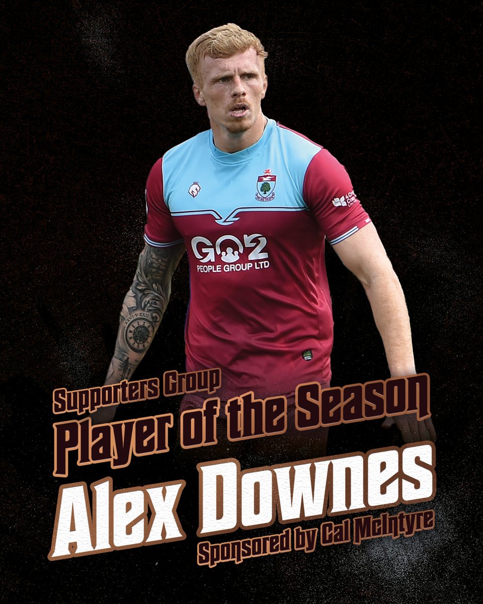 Congratulations to @AlexDownes99 who has won this years 'Registered Supporters Group - Player of the Season' Award. Thanks to all the registered supporters for their votes.