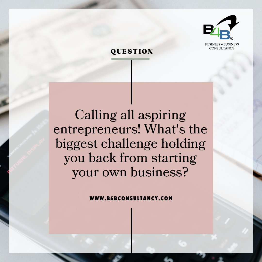 b4bconsultancy's tweet photo. Embark on your entrepreneurial journey with us! Share your challenges in the comments and let's pave the way to success together. 💼🚀

#entrepreneurship #ChallengeAccepted #startuplife  #DreamBig #businessgoals #communitysupport #Accounting #businesssetup #Audit #firm #Startup https://t.co/WHLxRqv1MR